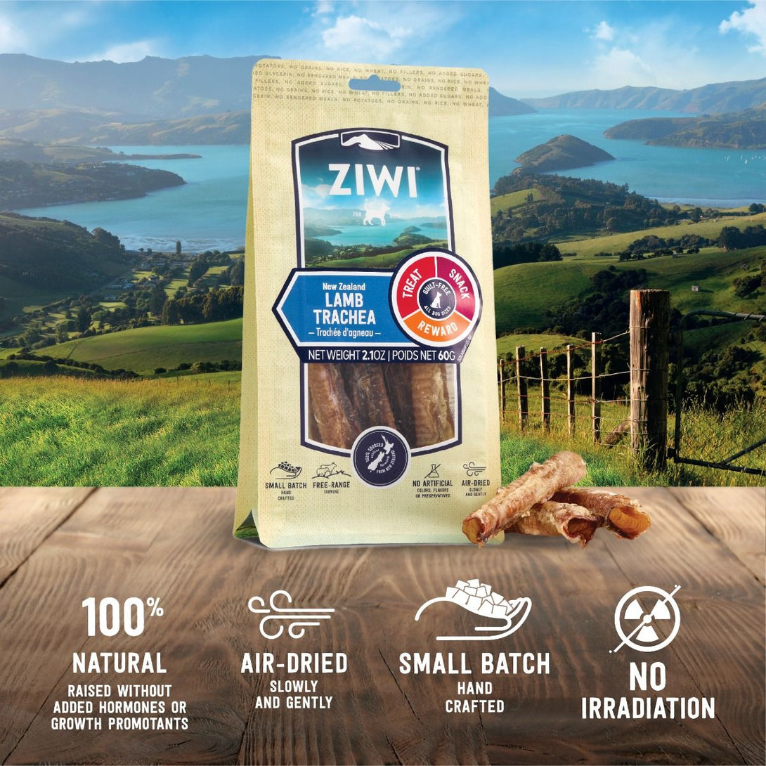 ZIWI Peak Lamb Trachea Dog Treats 60g - 60G - Shopivet.com