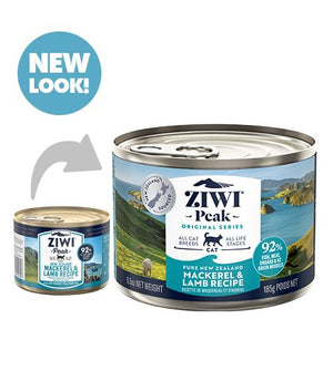 ZIWI Peak Mackerel & Lamb Recipe Wet Cat Food - 185G - Shopivet.com