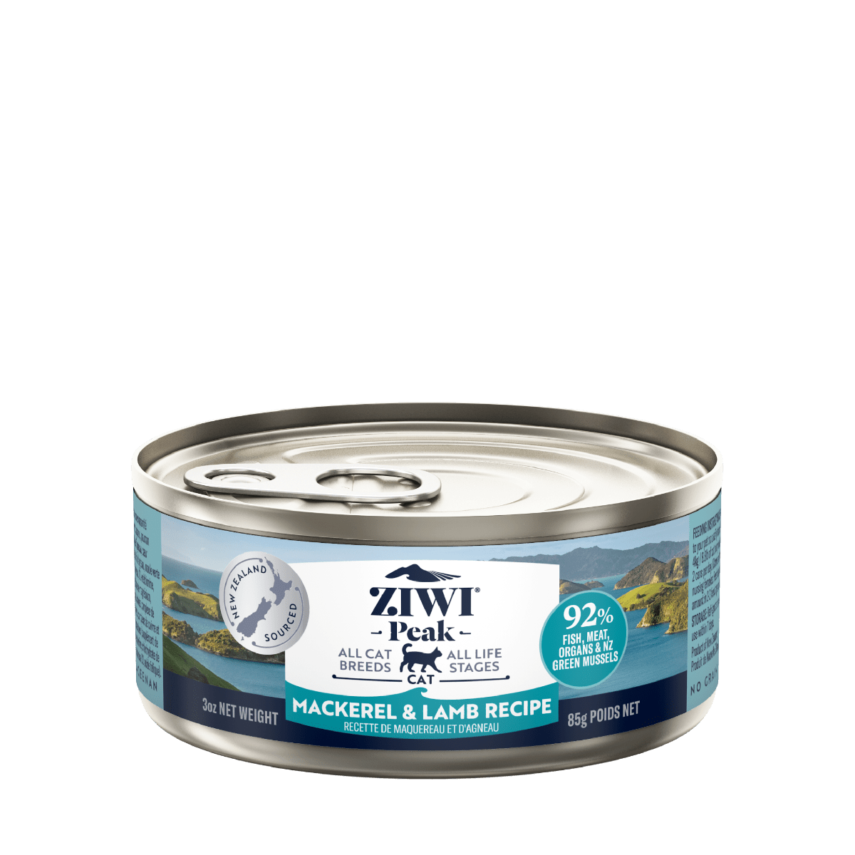ZIWI Peak Mackerel & Lamb Recipe Wet Cat Food - 185G - Shopivet.com