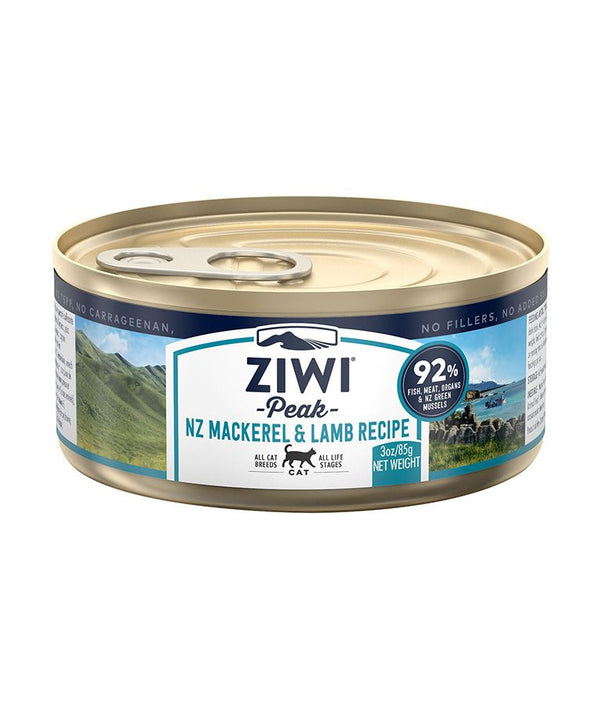 ZIWI Peak Mackerel & Lamb Recipe Wet Cat Food - 185G - Shopivet.com