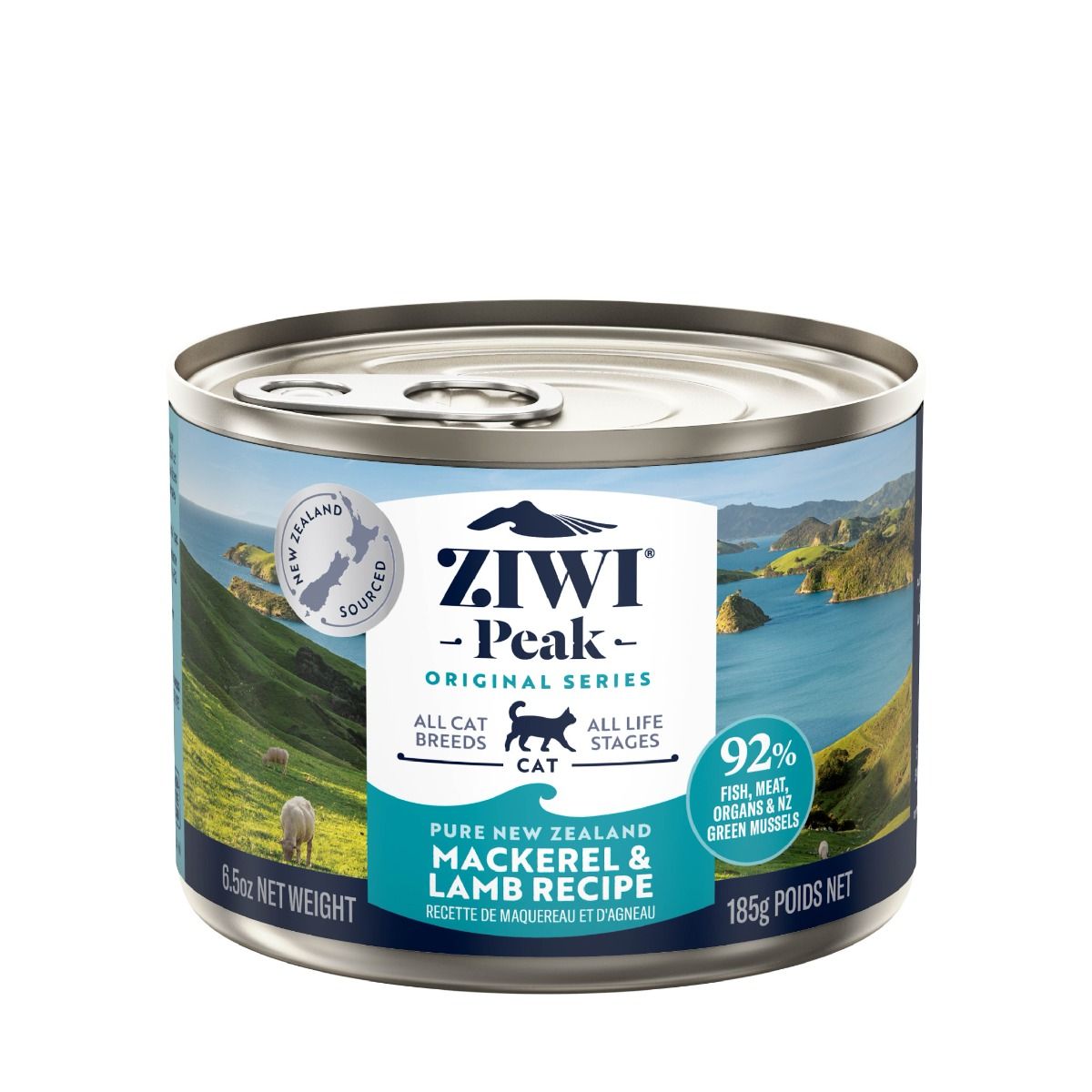 ZIWI Peak Mackerel & Lamb Recipe Wet Cat Food - 185G - Shopivet.com