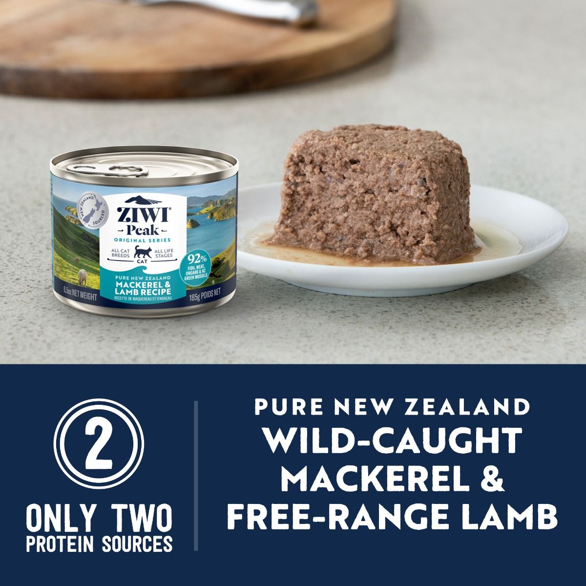 ZIWI Peak Mackerel & Lamb Recipe Wet Cat Food - 185G - Shopivet.com