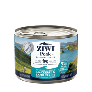 ZIWI Peak Mackerel & Lamb Recipe Wet Dog Food - 170g - Shopivet.com