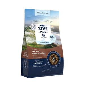 ZIWI Peak Steam & Dried Grass - Fed Beef with Pumpkin Recipe Dry Dog Food - 1.5kg - Shopivet.com