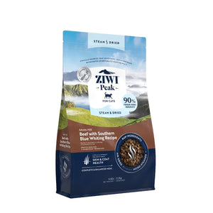 ZIWI Peak Steam & Dried Grass - Fed Beef with Southern Blue Whiting Recipe Dry Cat Food - 2.2KG - Shopivet.com