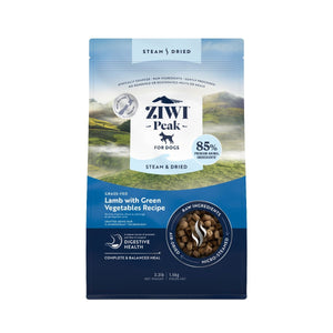 ZIWI Peak Steam & Dried Grass - Fed Lamb with Green Vegetables Recipe Dry Dog Food - 1.5kg - Shopivet.com