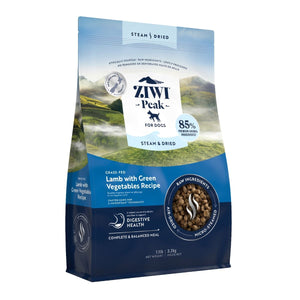 ZIWI Peak Steam & Dried Grass - Fed Lamb with Green Vegetables Recipe Dry Dog Food - 3.2kg - Shopivet.com