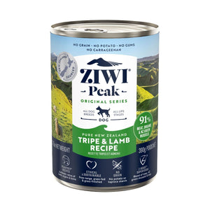 ZIWI Peak Tripe & Lamb Recipe Wet Dog Food - 390G - Shopivet.com