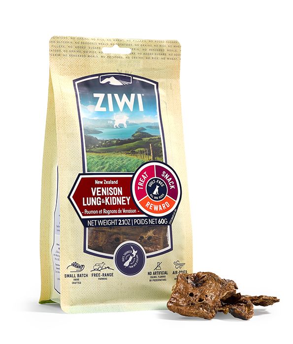 ZIWI Peak Venison Lung & Kidney Dog Treats 60g - 60G - Shopivet.com