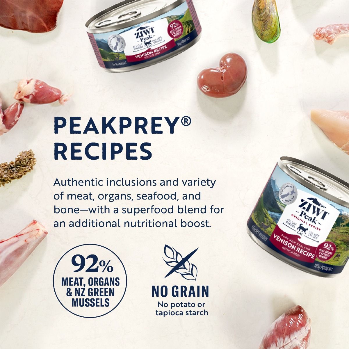 ZIWI Peak Venison Recipe Wet Cat Food - 85G - Shopivet.com
