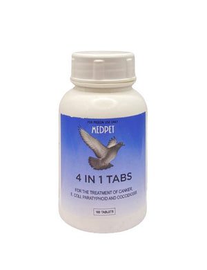 4 IN 1 Tabs MEDPET 100Tablets - Shopivet.com