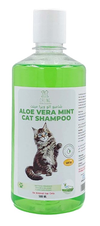 Aloe vera Mint cat shampoo 500ml - Shopivet.com