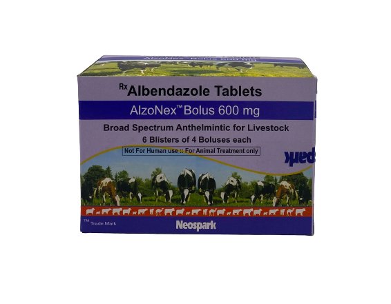 Alzonex Bolus 600mg - Albendazole Tablets - Shopivet.com