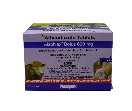 Alzonex Bolus 600mg - Albendazole Tablets - Shopivet.com