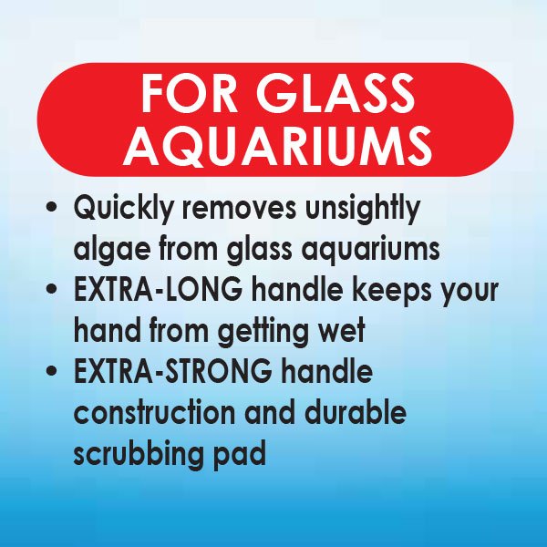 API ALGAE SCRAPER FOR GLASS AQUARIUMS - EXTRA LONG - Shopivet.com