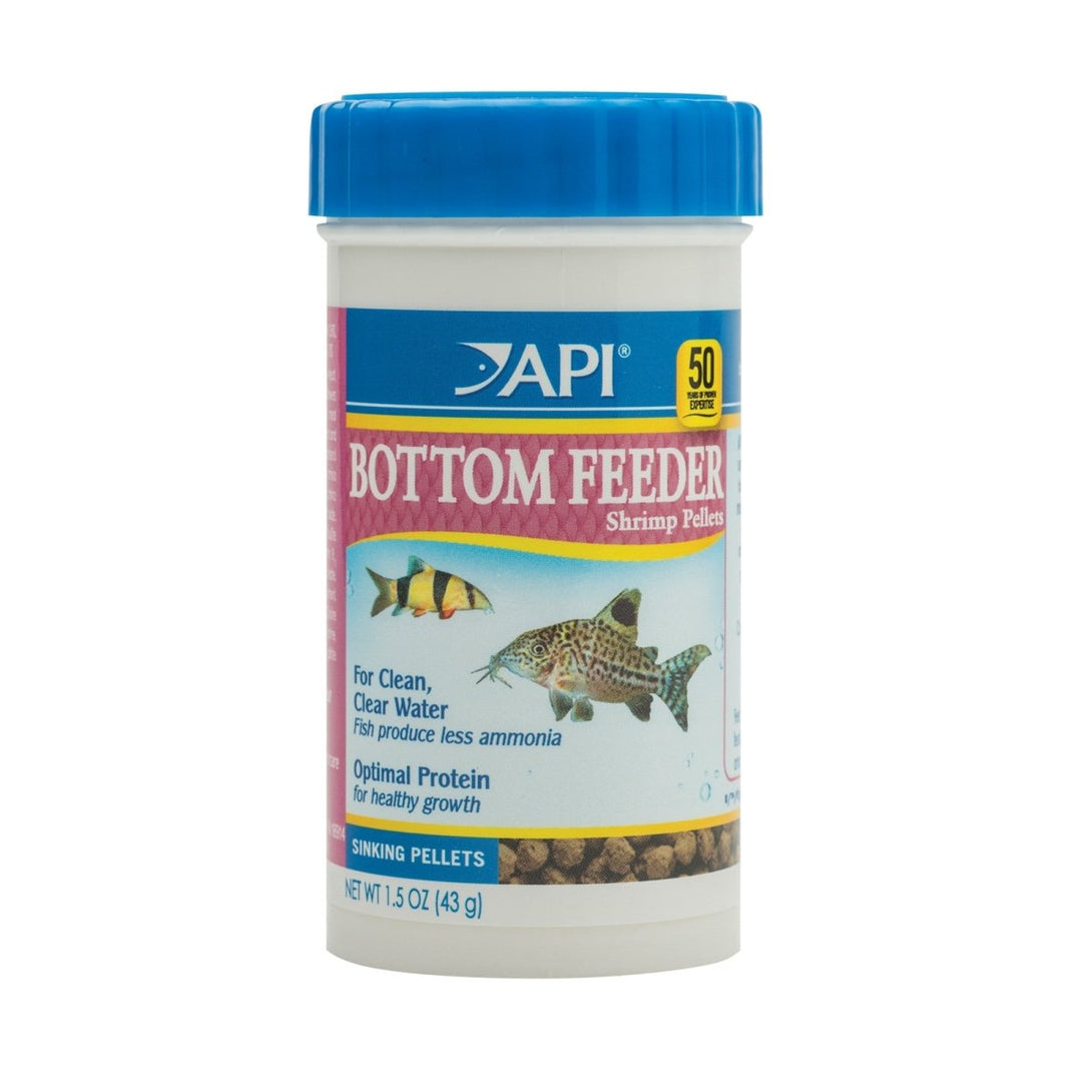 API BOTTOM FEEDER PELLETS WITH SHRIMP, 1.05 OZ - Shopivet.com