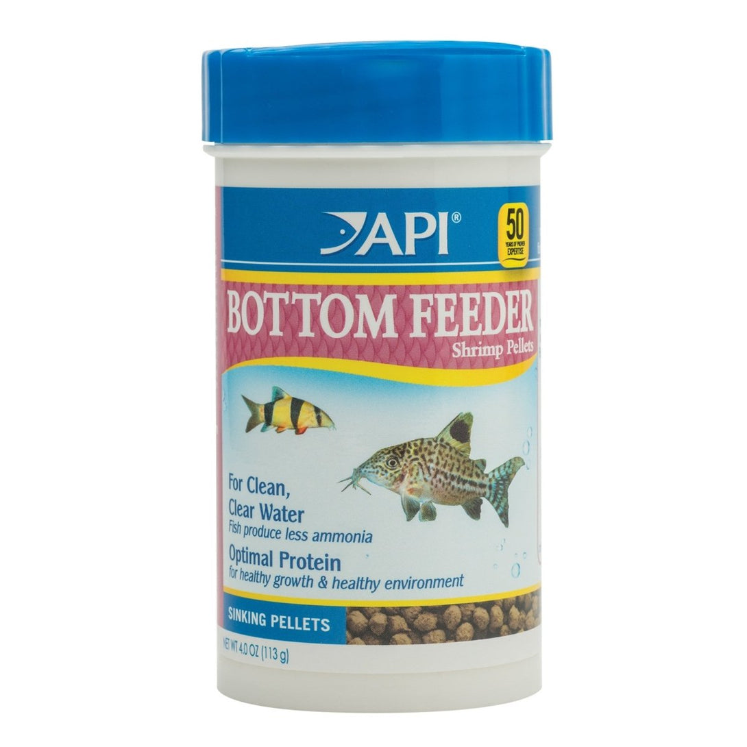 API BOTTOM FEEDER PELLETS WITH SHRIMP, 4 OZ - Shopivet.com