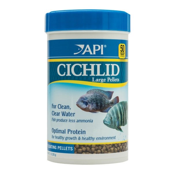 API LARGE PELLETS CICHLID FISH FOOD, 7.1 OZ - Shopivet.com