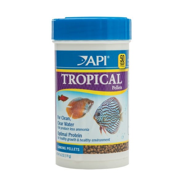 API PELLETS TROPICAL FISH FOOD, 1.6 OZ - Shopivet.com