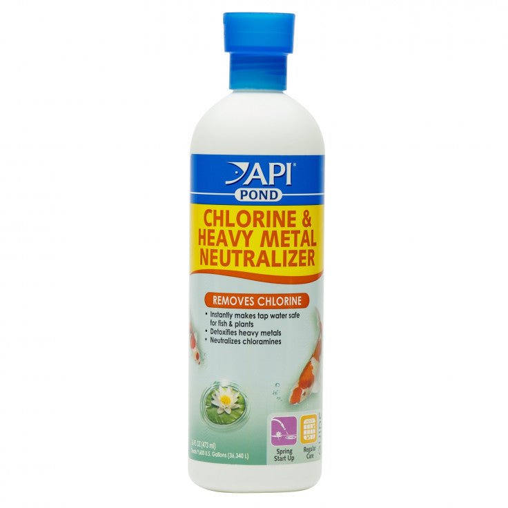 API POND CHLORINE & HEAVY METAL NEUTRALIZER, 16 OZ - Shopivet.com