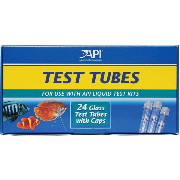 API REPLACEMENT TEST TUBES FOR AQUARIUM LIQUID TEST KITS, 24 COUNT - Shopivet.com