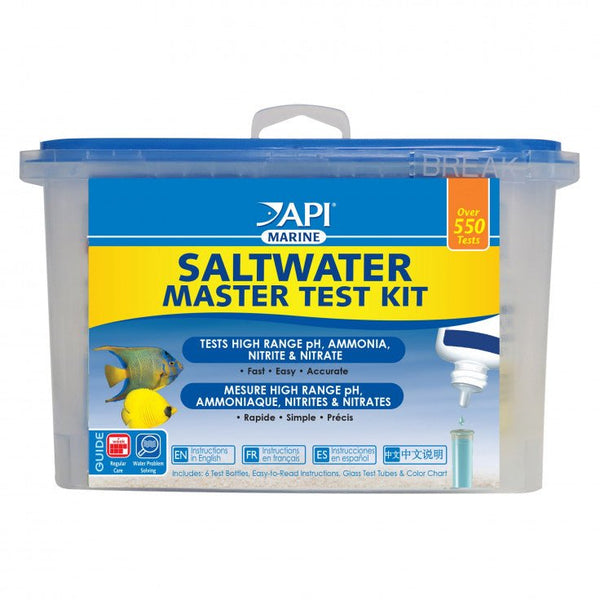 API SALTWATER AQUARIUM MASTER TEST KIT, 550 COUNT - Shopivet.com