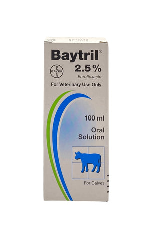 Baytril 2.5% Oral 100ml - Shopivet.com