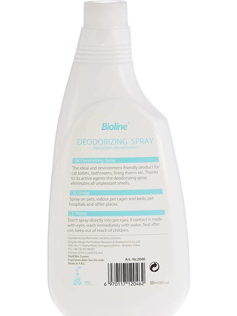 Bioline Deodorizing spray 500ml - Shopivet.com