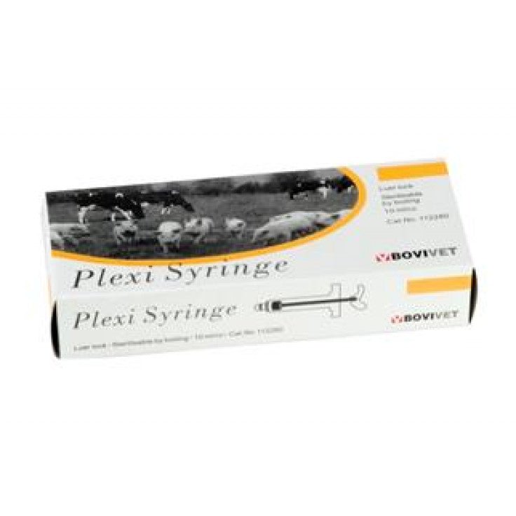 BOVIVET PLEXI SYRINGE, LUER LOCK, 20 ML - Shopivet.com