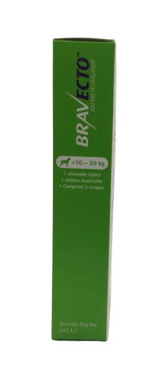 Bravecto Chewable Tab 500mg - Shopivet.com