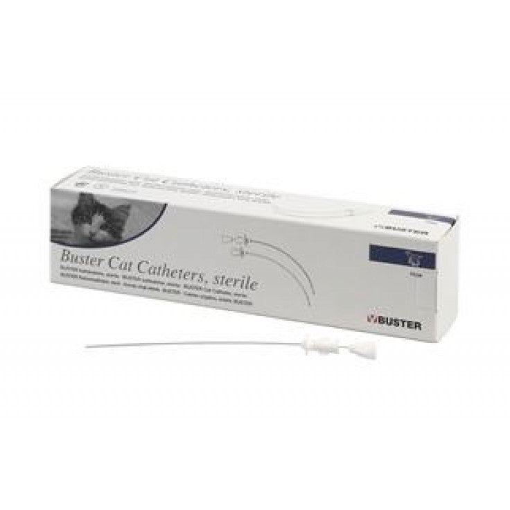 BUSTER CAT CATHETER WITH STYLET STERILE, 1.3 X 130 MM, 12/PK قسطرة بوستر - Shopivet.com