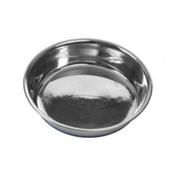 BUSTER STAINLESS STEEL SHALLOW DISH BLUE BASE SS - Shopivet.com