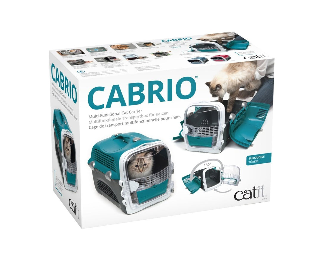 CABRIO CAT CARRIER SYSTEM - TURQUOISE - Shopivet.com