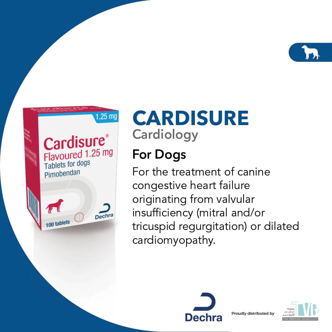 Cardisure® flavoured (Pimobendan) 1.25mg 100 Tablets - Shopivet.com