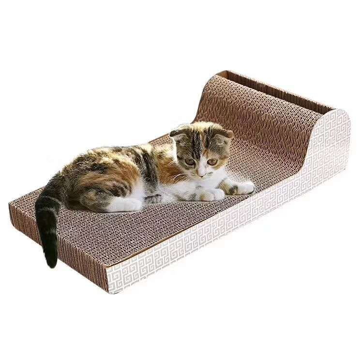 Cat Scratch Board Lounge with Bell-Ball 45x23x11cm - Shopivet.com