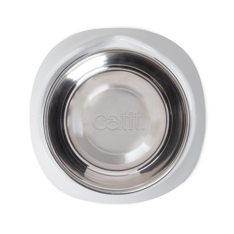 Catit PIXI Single Dish, White - Shopivet.com