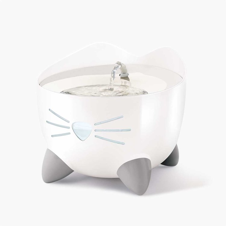 Catit PIXI Stainless Steel Fountain 2.5L, White - Shopivet.com