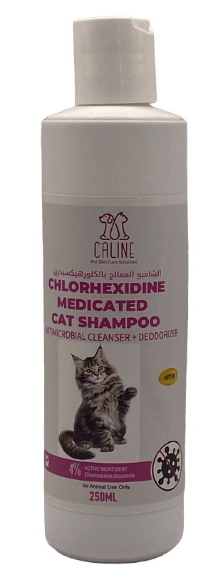 Chlorhexidine medicated cat shampoo 250 ml - Shopivet.com