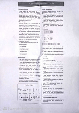CIV-Ag 10 tests - Rapid test for kennel cough - Shopivet.com
