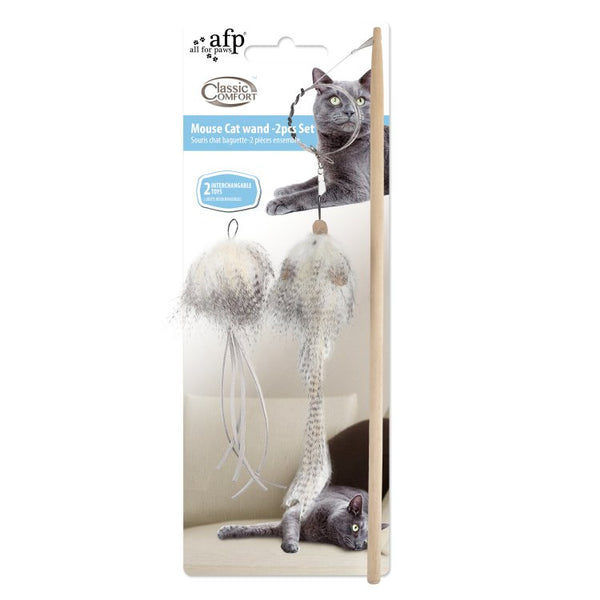 Classic Comfort - Mouse Cat Wand - Set - Shopivet.com