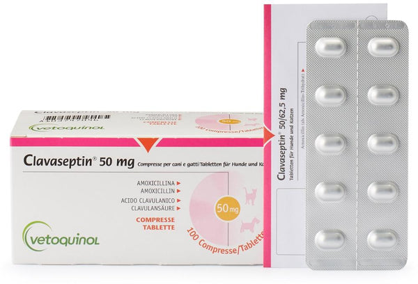 Clavaseptin 50mg 10 Tablets - Shopivet.com