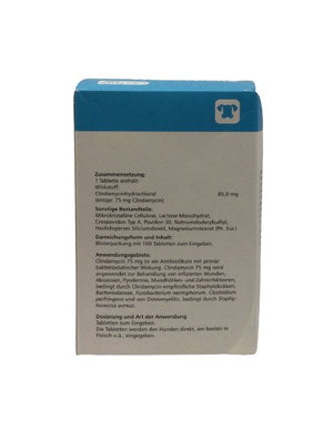 Clindamycin 75 mg 100Tablets - Shopivet.com