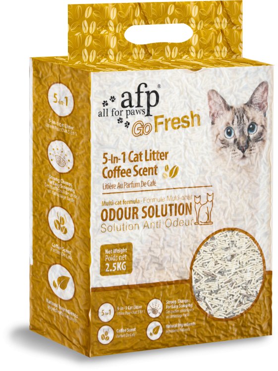 Clumping 5-in-1 Cat Litter - Coffee scent/6 L - Shopivet.com