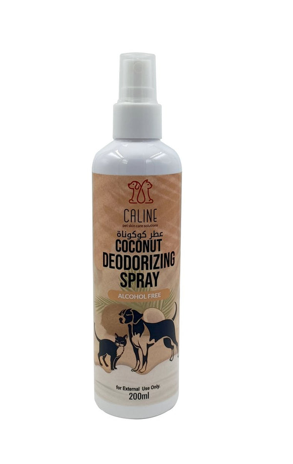 Coconut Deodorizing Pet Spray 200ml Caline - Alcohol free - Shopivet.com