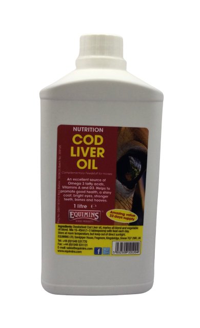 Cod Liver Oil EQUIMINS 1L - Shopivet.com