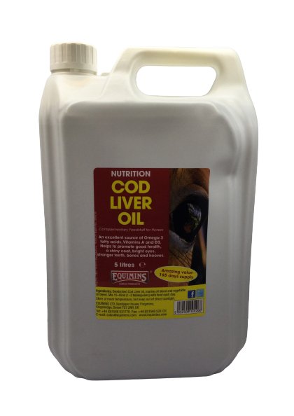 Cod Liver Oil EQUIMINS 5L - Shopivet.com