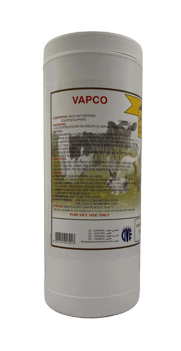 COLISTIN 600 VAPCO 1KG - Shopivet.com