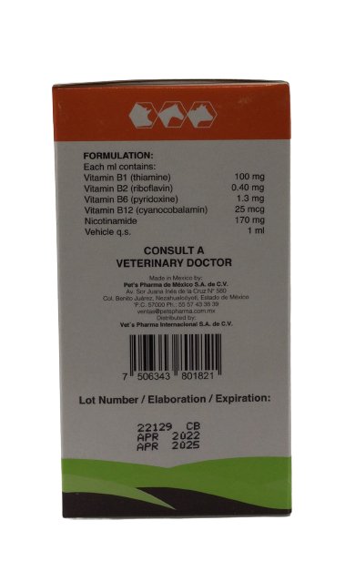 Complejo Complex B Extra 100ml - Shopivet.com