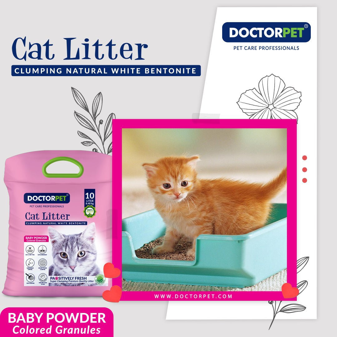 Doctor Pet CAT Litter Baby Powder 10L Tela - Shopivet.com