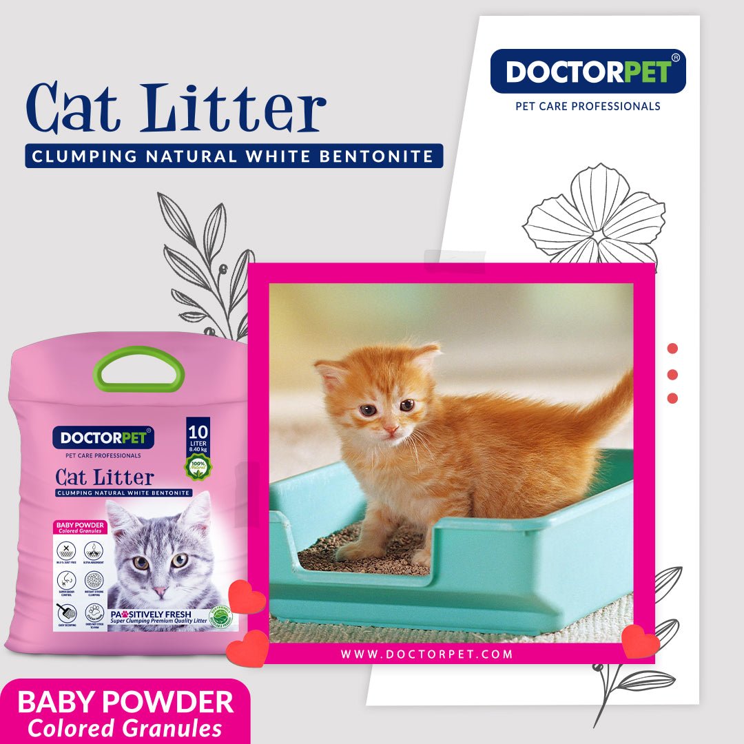 Doctor Pet CAT Litter Baby Powder 10L Tela - Shopivet.com